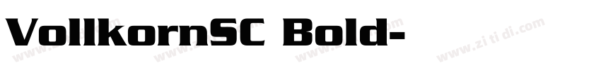 VollkornSC Bold字体转换